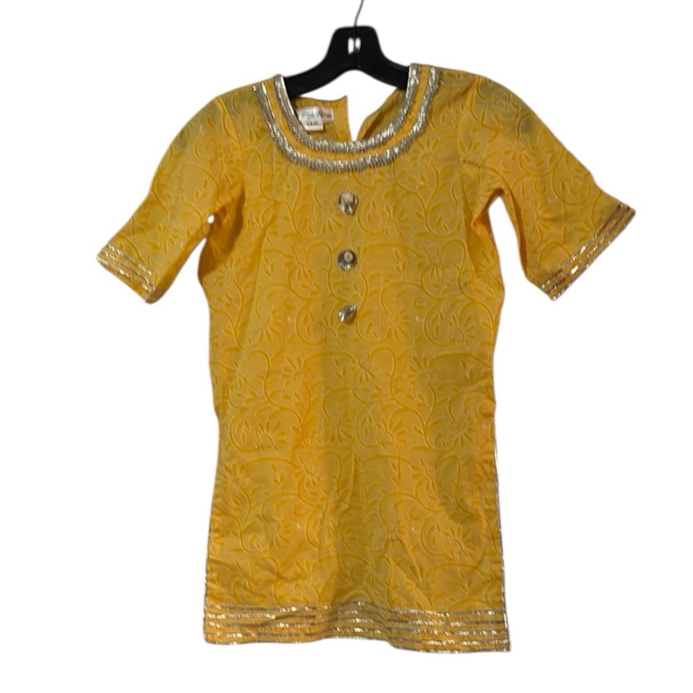 Yellow Detailed Girl’s Tunic 8-9